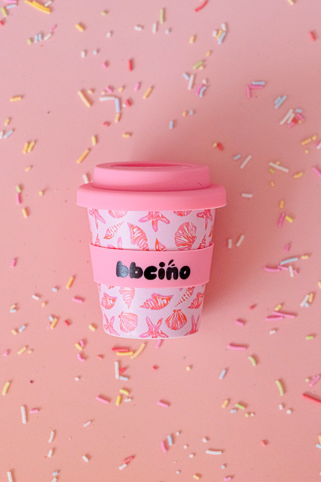 Shellie 120ml reusable babycino cup with straw by BBcino